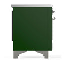 ILVE Majestic III 40-Inch Induction Range with 6 Induction Elements and Triple Glass Door Electric Oven in Emerald Green with Chrome Trim (UMDIB40NR3EGC)