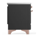 ILVE Majestic III 40-Inch Induction Range with 6 Induction Elements and Triple Glass Door Electric Oven in Matte Graphite with Copper Trim (UMDIB40NR3MGP)