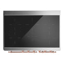 ILVE Majestic III 40-Inch Induction Range with 6 Induction Elements and Triple Glass Door Electric Oven in Matte Graphite with Copper Trim (UMDIB40NR3MGP)
