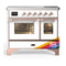 ILVE Majestic III 40-Inch Induction Range with 6 Induction Elements and Triple Glass Door Electric Oven in RAL with Copper Trim (UMDIB40NR3RAP)