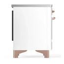 ILVE Majestic III 40-Inch Induction Range with 6 Induction Elements and Triple Glass Door Electric Oven in White with Copper Trim (UMDIB40NR3WHP)