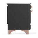 ILVE Majestic III 40-Inch Induction Range with 6 Induction Elements and Solid Door Electric Oven in Matte Graphite with Copper Trim (UMDIB40QNR3MGP)
