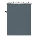 ILVE 30-Inch Majestic II induction Range with 4 Elements - 4 cu. ft. Oven in Blue Grey with Bronze Trim (UMI30NE3BGB)
