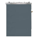 ILVE 30-Inch Majestic II induction Range with 4 Elements - 4 cu. ft. Oven in Blue Grey with Brass Trim (UMI30NE3BGG)