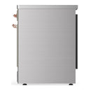 ILVE Majestic III 30-Inch Induction Range with 4 Induction Elements and Triple Glass Door Electric Oven in Stainless Steel with Copper Trim (UMIB30NR3SSP)