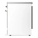 ILVE Majestic III 30-Inch Induction Range with 4 Induction Elements and Triple Glass Door Electric Oven in White with Chrome Trim (UMIB30NR3WHC)