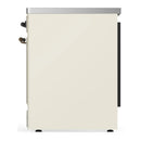 ILVE Majestic III 30-Inch Induction Range with 4 Induction Elements and Solid Door Electric Oven in Antique White with Burnished Trim (UMIB30QNR3AWB)