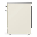 ILVE Majestic III 30-Inch Induction Range with 4 Induction Elements and Solid Door Electric Oven in Antique White with Chrome Trim (UMIB30QNR3AWC)