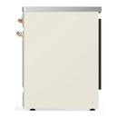 ILVE Majestic III 30-Inch Induction Range with 4 Induction Elements and Solid Door Electric Oven in Antique White with Copper Trim (UMIB30QNR3AWP)