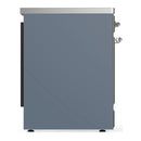 ILVE Majestic III 30-Inch Induction Range with 4 Induction Elements and Solid Door Electric Oven in Blue Grey with Chrome Trim (UMIB30QNR3BGC)