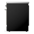 ILVE Majestic III 30-Inch Induction Range with 4 Induction Elements and Solid Door Electric Oven in Glossy Black with Chrome Trim (UMIB30QNR3BKC)