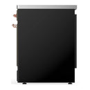 ILVE Majestic III 30-Inch Induction Range with 4 Induction Elements and Solid Door Electric Oven in Glossy Black with Copper Trim (UMIB30QNR3BKP)