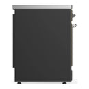 ILVE Majestic III 30-Inch Induction Range with 4 Induction Elements and Solid Door Electric Oven in Matte Graphite with Chrome Trim (UMIB30QNR3MGC)