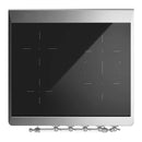 ILVE Majestic III 30-Inch Induction Range with 4 Induction Elements and Solid Door Electric Oven in Matte Graphite with Chrome Trim (UMIB30QNR3MGC)