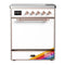 ILVE Majestic III 30-Inch Induction Range with 4 Induction Elements and Solid Door Electric Oven in RAL with Copper Trim (UMIB30QNR3RAP)