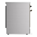 ILVE Majestic III 30-Inch Induction Range with 4 Induction Elements and Solid Door Electric Oven in Stainless Steel with Burnished Trim (UMIB30QNR3SSB)