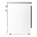 ILVE Majestic III 30-Inch Induction Range with 4 Induction Elements and Solid Door Electric Oven in White with Chrome Trim (UMIB30QNR3WHC)