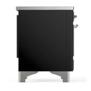 ILVE Majestic III 36-Inch Induction Range with 6 Induction Elements and Triple Glass Door Electric Oven in Glossy Black with Chrome Trim (UMIB36NR3BKC)