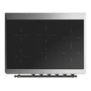 ILVE Majestic III 36-Inch Induction Range with 6 Induction Elements and Triple Glass Door Electric Oven in Emerald Green with Burnished Trim (UMIB36NR3EGB)