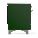 ILVE Majestic III 36-Inch Induction Range with 6 Induction Elements and Triple Glass Door Electric Oven in Emerald Green with Chrome Trim (UMIB36NR3EGC)
