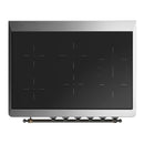 ILVE Majestic III 36-Inch Induction Range with 6 Induction Elements and Triple Glass Door Electric Oven in Mightnight Blue with Burnished Trim (UMIB36NR3MBB)