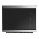 ILVE Majestic III 36-Inch Induction Range with 6 Induction Elements and Triple Glass Door Electric Oven in Matte Graphite with Burnished Trim (UMIB36NR3MGB)