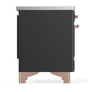 ILVE Majestic III 36-Inch Induction Range with 6 Induction Elements and Triple Glass Door Electric Oven in Matte Graphite with Copper Trim (UMIB36NR3MGP)