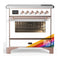 ILVE Majestic III 36-Inch Induction Range with 6 Induction Elements and Triple Glass Door Electric Oven in RAL with Copper Trim (UMIB36NR3RAP)
