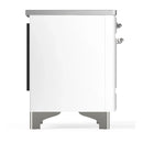 ILVE Majestic III 36-Inch Induction Range with 6 Induction Elements and Triple Glass Door Electric Oven in White with Chrome Trim (UMIB36NR3WHC)