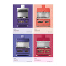 ILVE Majestic III 36-Inch Induction Range with 6 Induction Elements and Solid Door Electric Oven in RAL with Copper Trim (UMIB36QNR3RAP)