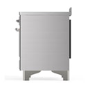 ILVE Majestic III 48-Inch Induction Range with 6 Induction Elements and Triple Glass Door Electric Oven in Stainless Steel with Chrome Trim (UMIB48NR3SSC)