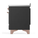 ILVE Majestic III 48-Inch Induction Range with 6 Induction Elements and Solid Door Electric Oven in Matte Graphite with Copper Trim (UMIB48QNR3MGP)
