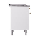 White range side panel with bronze trim accents and rear control area