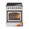 ILVE Nostalgie II Noblesse 30-Inch 4.0 Cu. Ft. Induction Range with 4 Elements and Triple Glass Door in Custom RAL with Burnished Bronze Trim (UNI304NMPRAB)