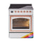 ILVE Nostalgie II Noblesse 30-Inch 4.0 Cu. Ft. Induction Range with 4 Elements and Triple Glass Door in Custom RAL with Copper Trim (UNI304NMPRAP)