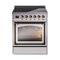 ILVE Nostalgie II Noblesse 30-Inch 4.0 Cu. Ft. Induction Range with 4 Elements and Triple Glass Door in Stainless Steel with Burnished Bronze Trim (UNI304NMPSSB)