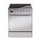 ILVE Nostalgie II Noblesse 30-Inch 4.0 Cu. Ft. Induction Range with 4 Elements and Solid Door in Stainless Steel with Chrome Trim (UNI304QNMPSSC)