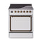 ILVE Nostalgie II Noblesse 30-Inch 4.0 Cu. Ft. Induction Range with 4 Elements and Solid Door in White with Burnished Bronze Trim (UNI304QNMPWHB)