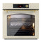 ILVE Nostalgie II 30-Inch 4.4 Cu. Ft. Built-In Pyrolytic Convection Single Wall Oven in Antique White with Brass Trim (UOV30NTPYAWG)