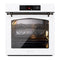 ILVE Nostalgie II 30-Inch 4.4 Cu. Ft. Built-In Pyrolytic Convection Single Wall Oven in White with Burnished Trim (UOV30NTPYWHB)