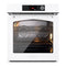 ILVE Nostalgie II 30-Inch 4.4 Cu. Ft. Built-In Pyrolytic Convection Single Wall Oven in White with Chrome Trim (UOV30NTPYWHC)