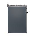 ILVE Nostalgie II 30-Inch Dual Fuel Freestanding Range in Blue Grey with Bronze Trim (UP30NMPBGB)