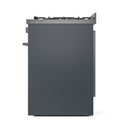 ILVE Professional Plus II 30-Inch 4.0 Cu. Ft. Propane Gas Dual Fuel Range with 5 Burners and Solid Door in Blue Grey (UP30QMPBGLP)