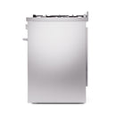 ILVE Professional Plus II 30-Inch 4.0 Cu. Ft. Dual Fuel Range with 5 Burners and Solid Door in Stainless Steel (UP30QMPSS)