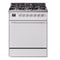 ILVE Professional Plus II 30-Inch 4.0 Cu. Ft. Dual Fuel Range with 5 Burners and Solid Door in White (UP30QMPWH)