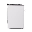 ILVE Professional Plus II 30-Inch 4.0 Cu. Ft. Dual Fuel Range with 5 Burners and Solid Door in White (UP30QMPWH)