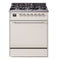 ILVE Nostalgie II 30 inch Propane Gas Range with 5 Sealed Burners with Triple Glass Door in Antique White with Chrome Trim