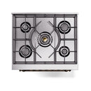 ILVE Nostalgie II 30 inch Propane Gas Range with 5 Sealed Burners with Triple Glass Door in RAL with Burnished Trim
