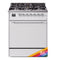 ILVE Nostalgie II 30-Inch Dual Fuel Range with Solid Door in Custom RAL with Chrome Trim (UP30QNMPRAC)