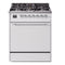 ILVE Nostalgie II 30 inch Propane Gas Range with 5 Sealed Burners with Triple Glass Door in White with Chrome Trim